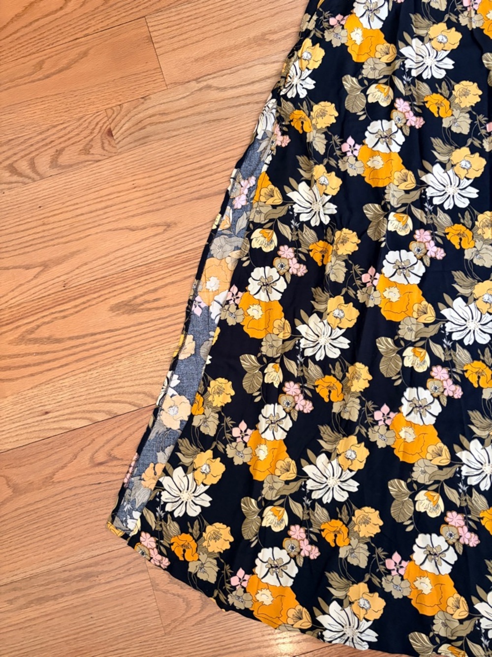 NATURAL LIFE Double Side Slit Black Maxi Skirt - NWT! - Picture 3 of 4